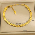 304 Stainless Steel Pvd Coated Stone-Free Bracelets