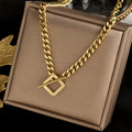 Hip-Hop Waterproof Non Tarnish 304 Stainless Steel Necklace