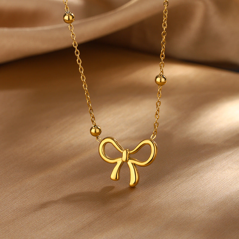 Set Gold Plated Imitation Gold Sweet Classic Style Streetwear Jewelry Set 18K