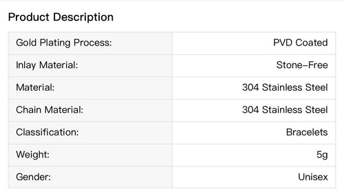 304 Stainless Steel Pvd Coated Stone-Free Bracelets