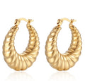 Twill Hollow Aretes Gold | 18K